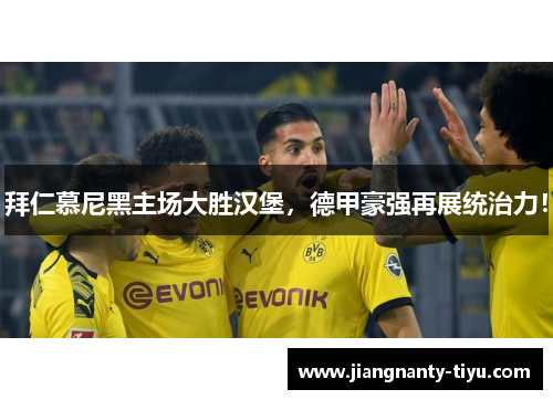 拜仁慕尼黑主场大胜汉堡，德甲豪强再展统治力！